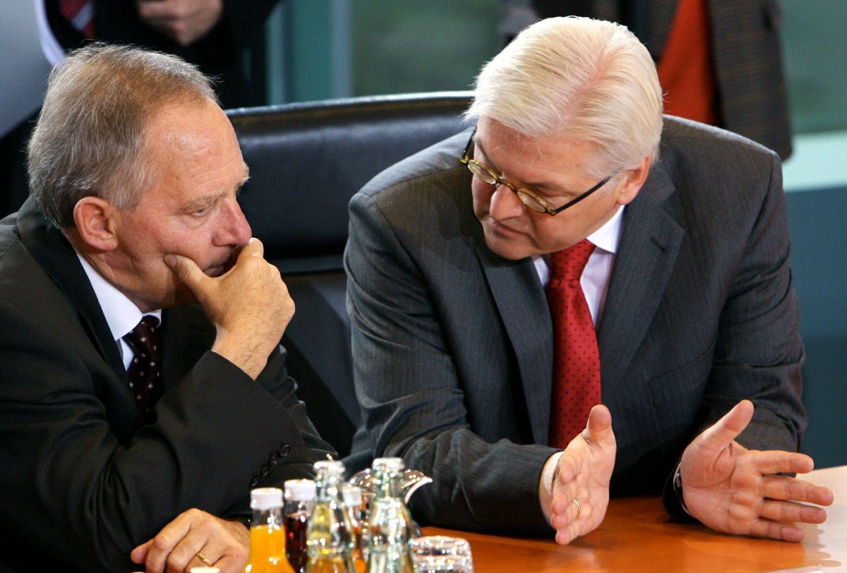Kabinettskollegen Schäuble, Steinmeier (2005)